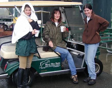 Hillbilly Farms with Holly Hills' golf cart